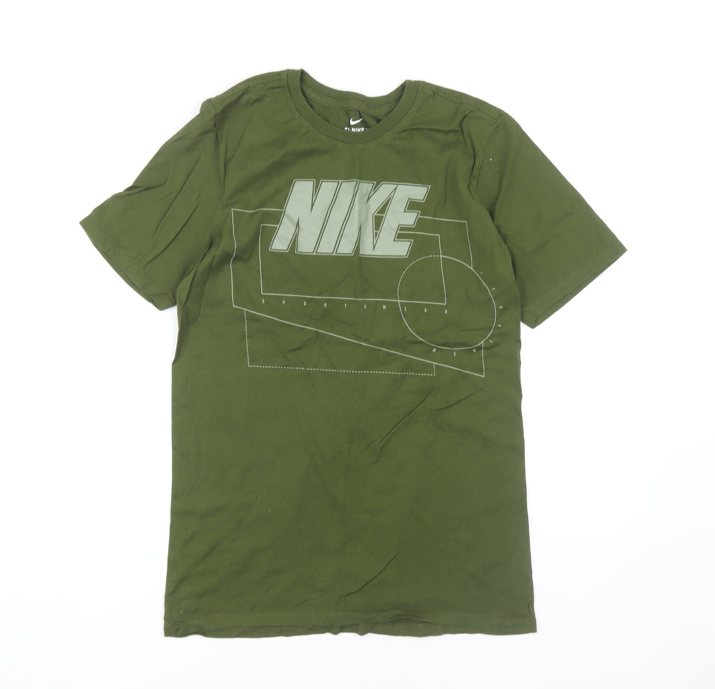 Nike Men's Green Athletic Graphic T-Shirt S