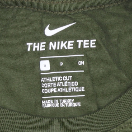 Nike Men's Green Athletic Graphic T-Shirt S