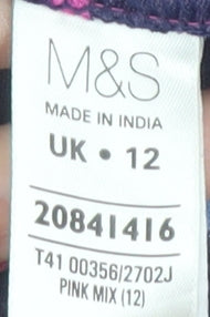 Marks and Spencer Women's Multicoloured Striped Top