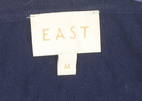 EAST Women's Blue Embroidered Cardigan - M