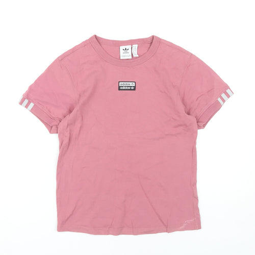 Adidas Women's Pink XS Crew Neck T-Shirt
