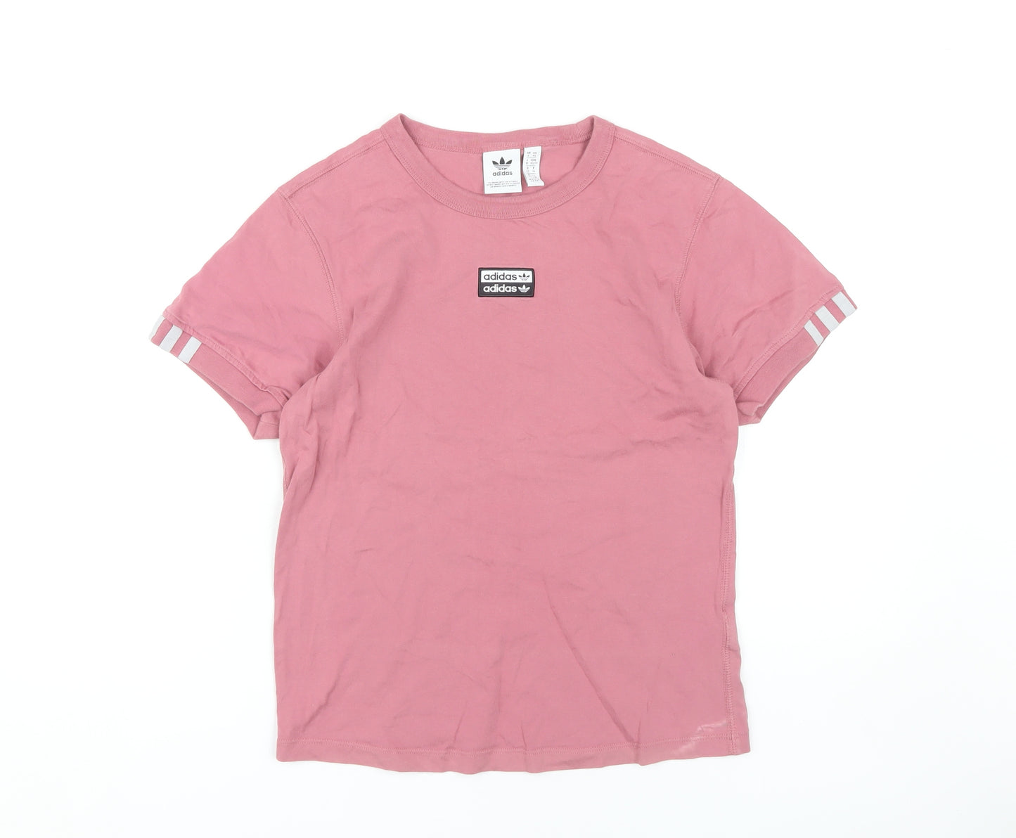 Adidas Women's Pink XS Crew Neck T-Shirt