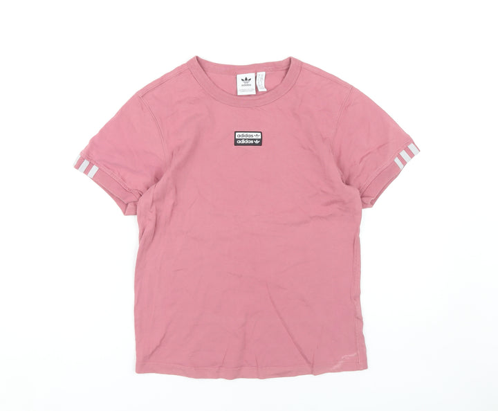 Adidas Women's Pink XS Crew Neck T-Shirt