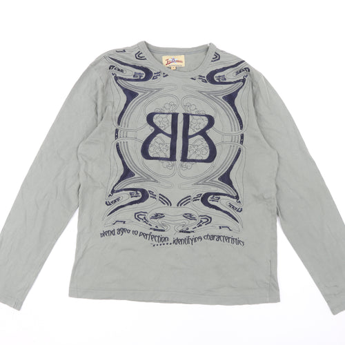 Joe Browns Grey Unisex Long Sleeve T-Shirt M