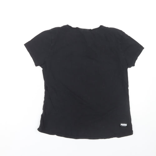 Puma Unisex Kids Black Basic T-Shirt - L