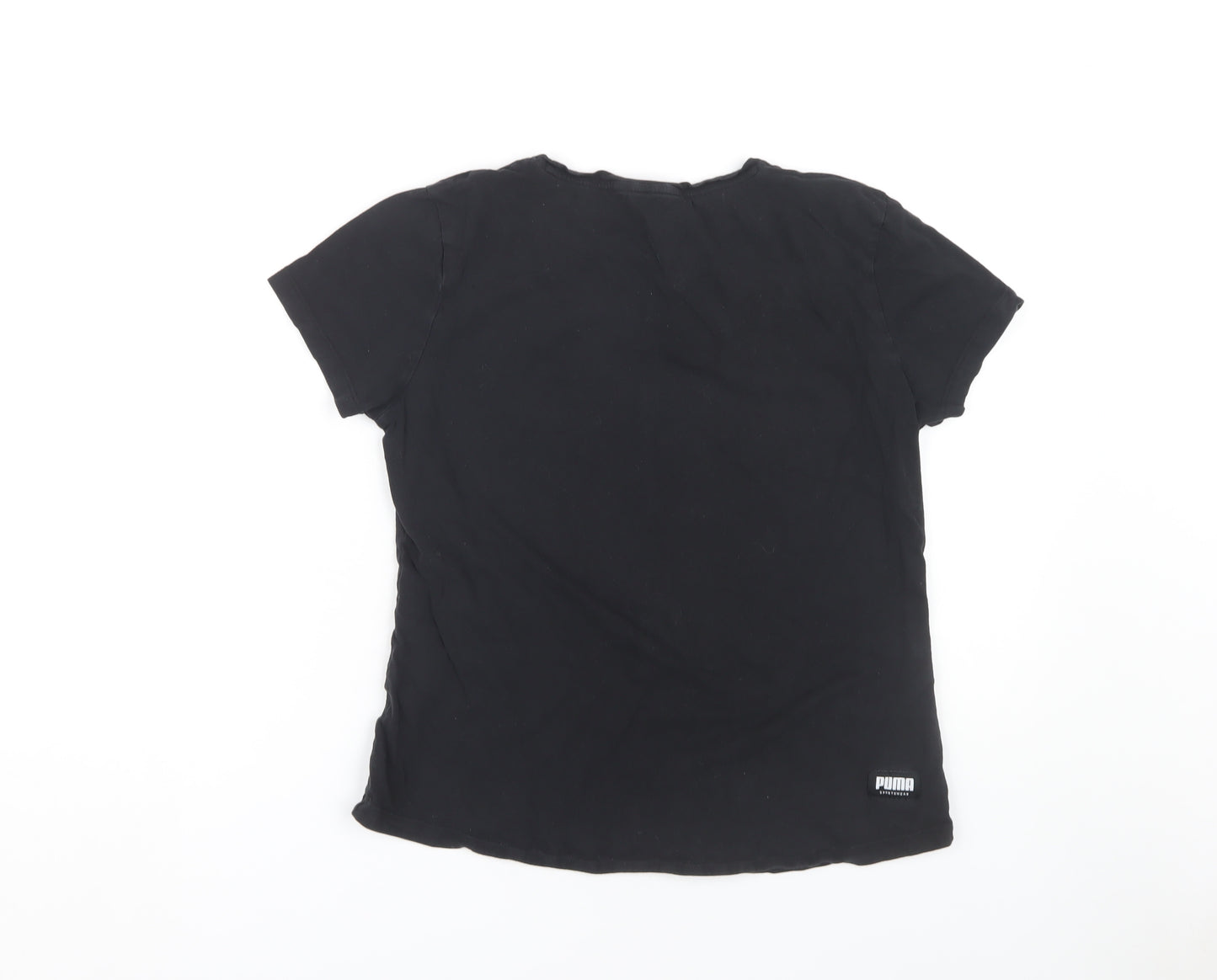Puma Unisex Kids Black Basic T-Shirt - L