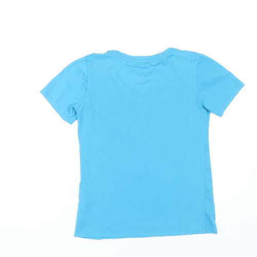 Nike Women's Blue V-Neck Athletic T-Shirt Size S
