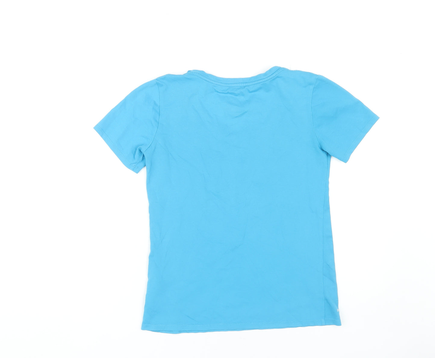 Nike Women's Blue V-Neck Athletic T-Shirt Size S