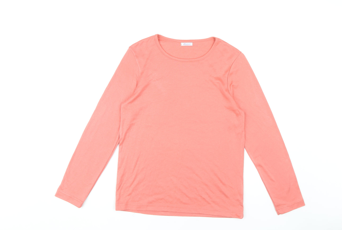 Damart Women's Pink Long Sleeve T-Shirt, Size M