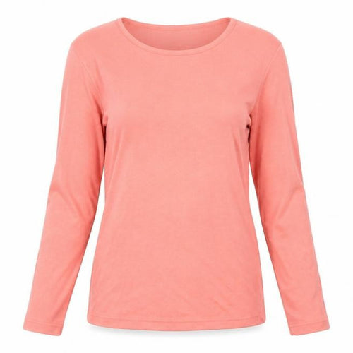 Damart Women's Pink Long Sleeve T-Shirt, Size M