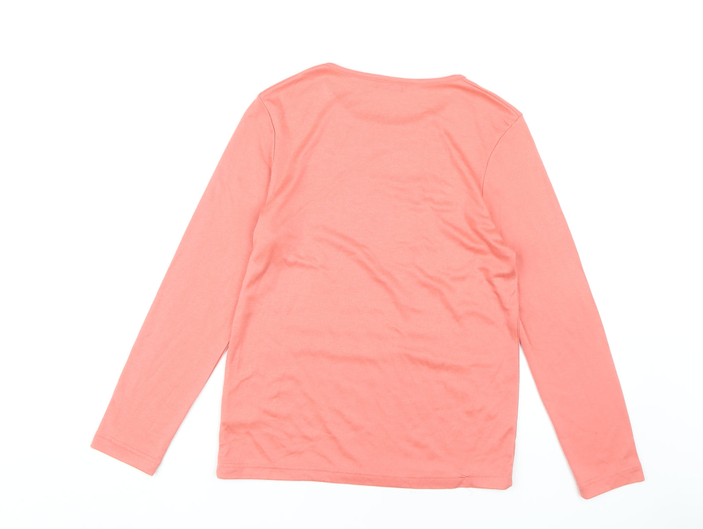 Damart Women's Pink Long Sleeve T-Shirt, Size M