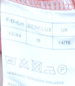 Damart Women's Pink Long Sleeve T-Shirt, Size M