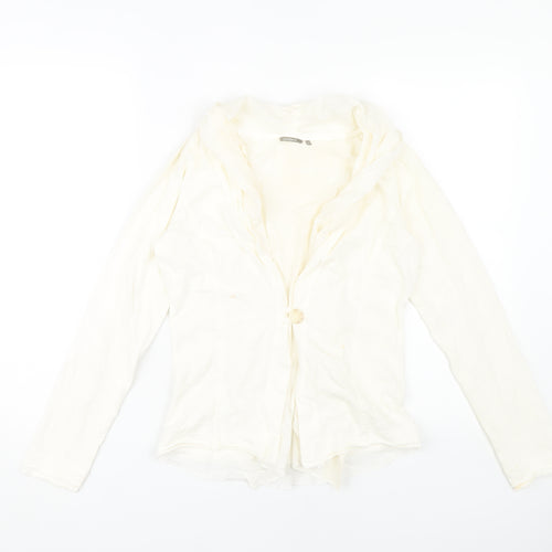Sandwich Women's Ivory Cardigan Jumper Size S