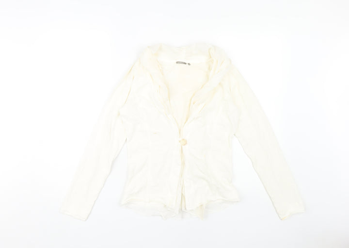 Sandwich Women's Ivory Cardigan Jumper Size S