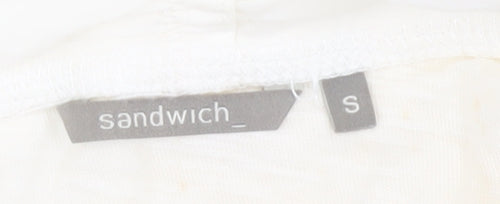 Sandwich Women's Ivory Cardigan Jumper Size S