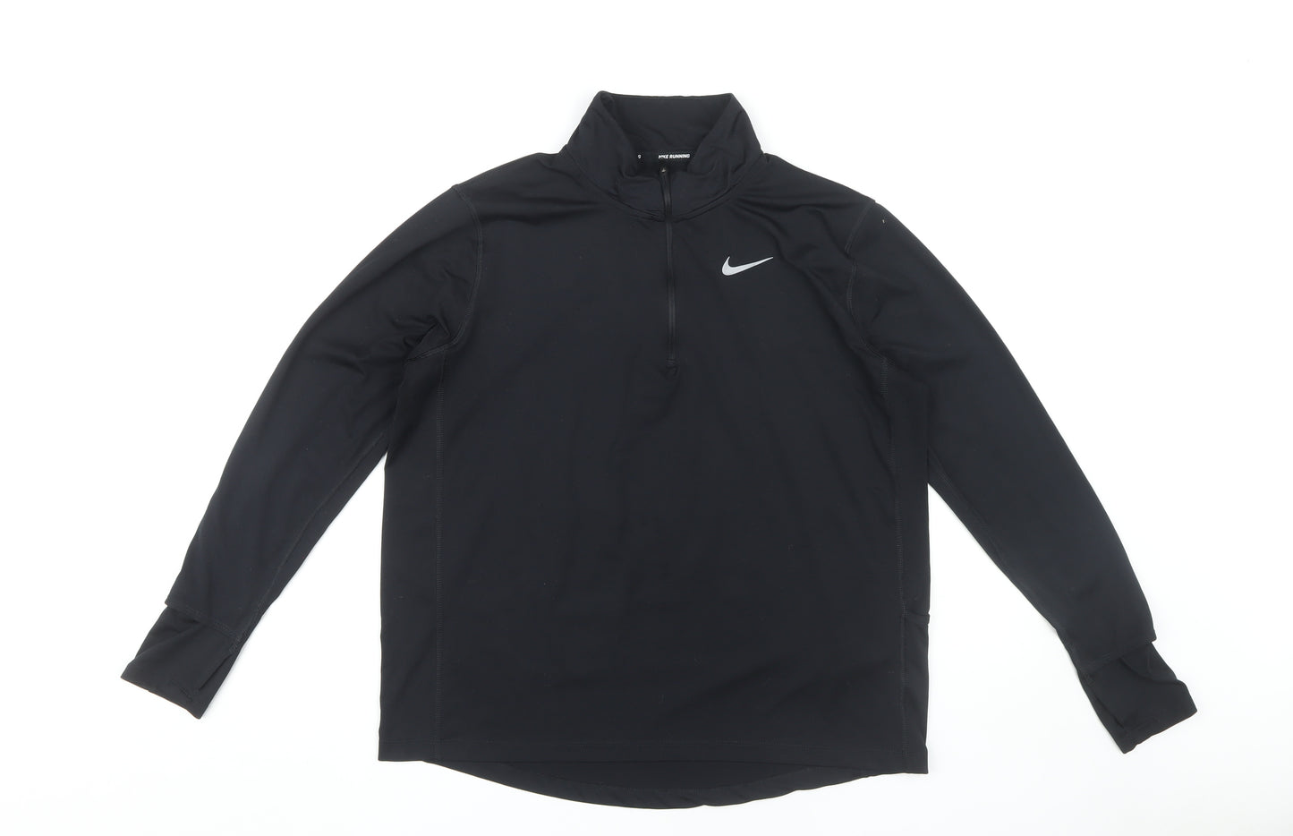Nike Black Long Sleeve Dri-FIT Running Top L