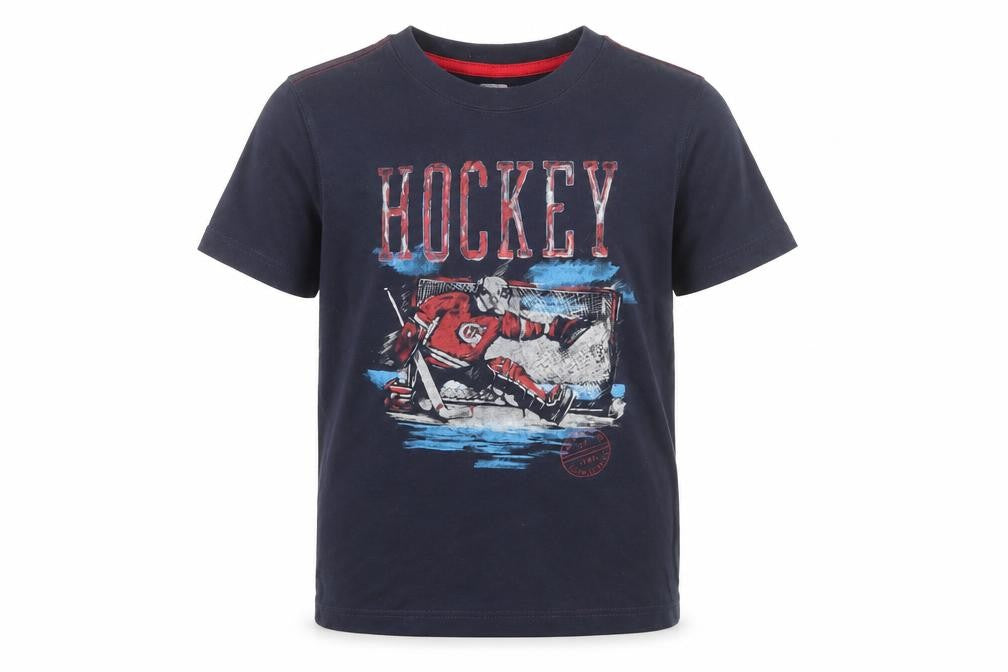 Gap Boys Blue Hockey Graphic T-Shirt 8-9 Years