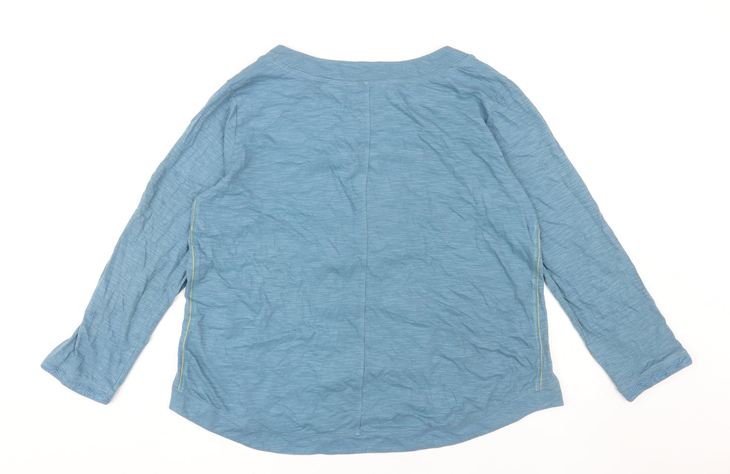 White Stuff Women's Blue Cotton Blouse UK 16