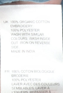 White Stuff Women's Blue Cotton Blouse UK 16