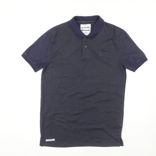 Lambretta Men's Blue Polo Shirt - Small, Collared