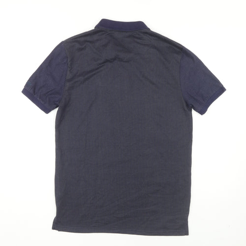 Lambretta Men's Blue Polo Shirt - Small, Collared