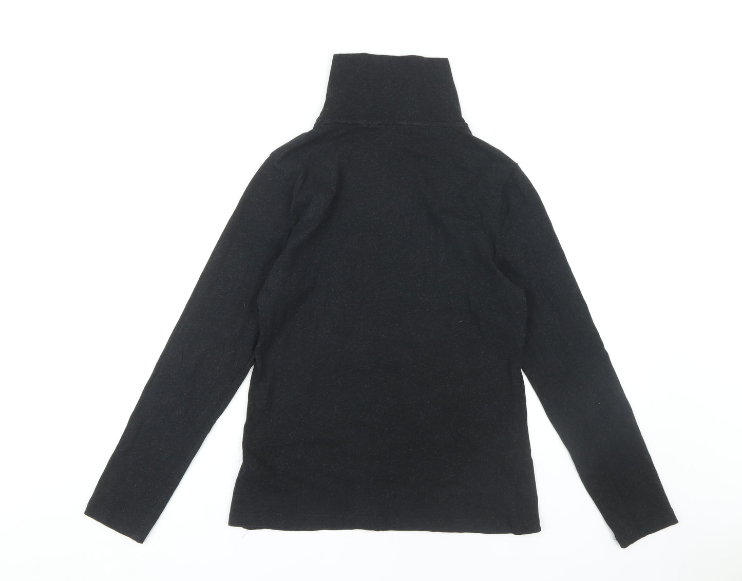Seasalt Cornwall Women's Black Roll Neck Top, Size 12