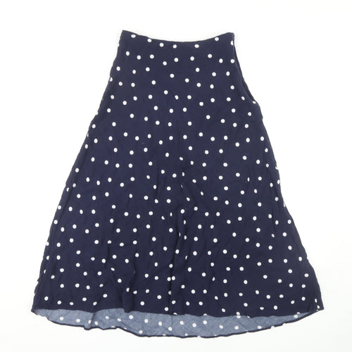 Joules Women's Polka Dot A-Line Blue Skirt Size 8