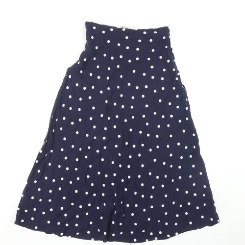 Joules Women's Polka Dot A-Line Blue Skirt Size 8