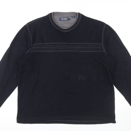 Maine New England Men's Black L Pullover Jumper