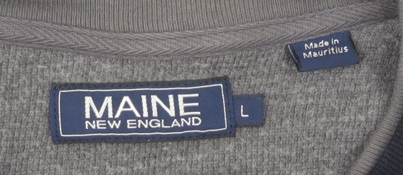 Maine New England Men's Black L Pullover Jumper
