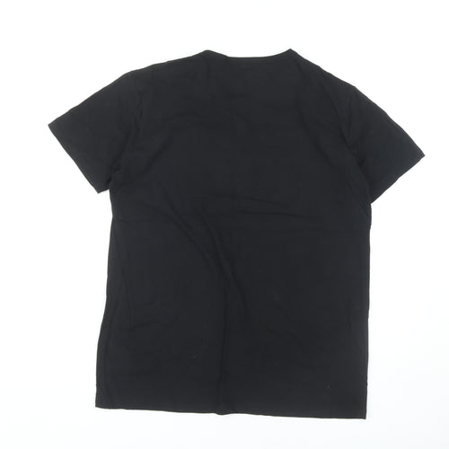 Lyle & Scott Men's Black Crew Neck T-Shirt, Size L