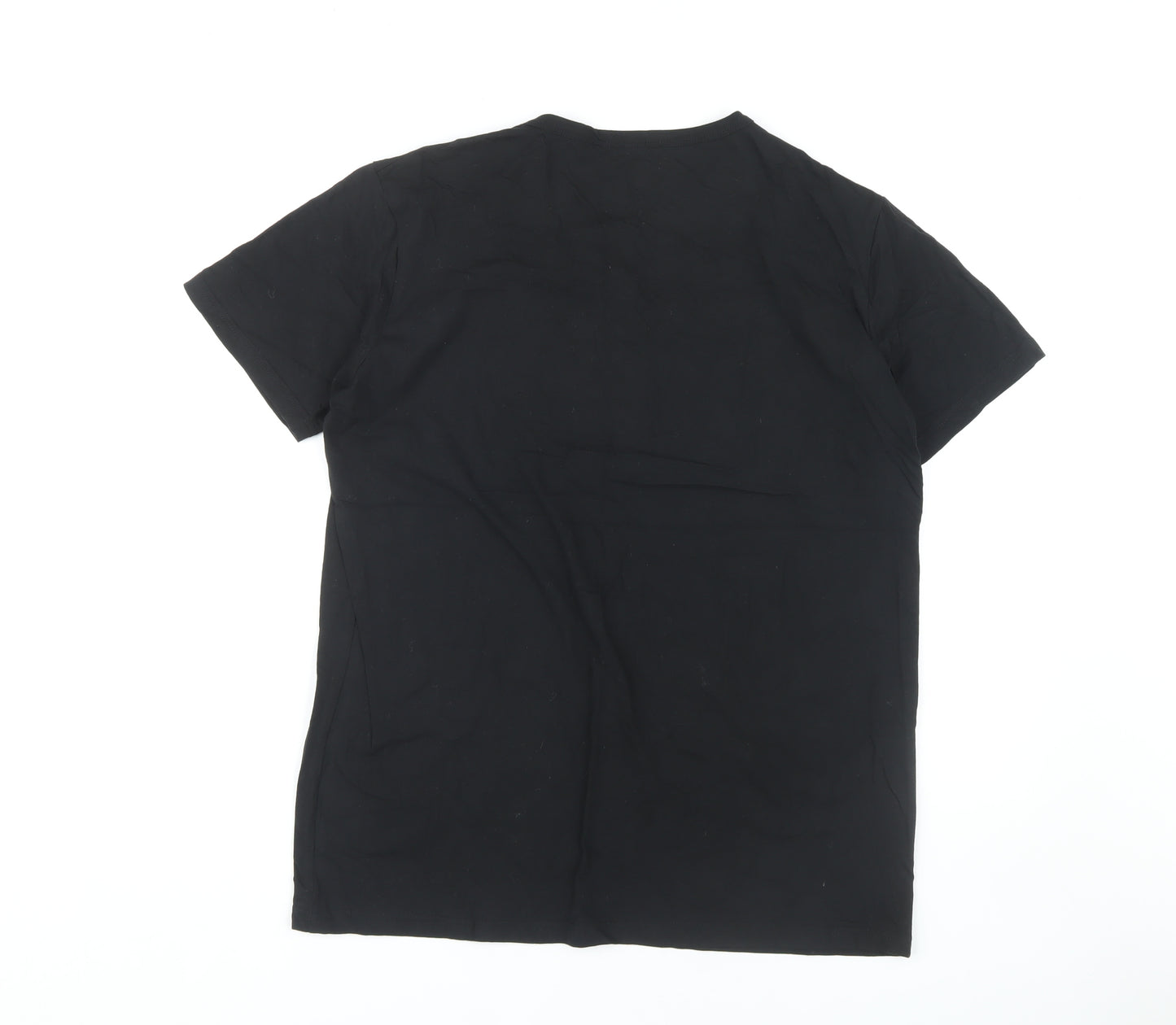 Lyle & Scott Men's Black Crew Neck T-Shirt, Size L