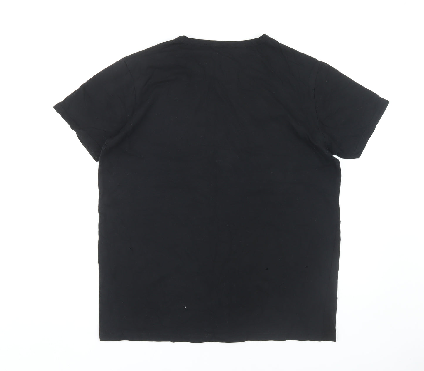 Lyle & Scott Men's Black Crew Neck T-Shirt, Size L