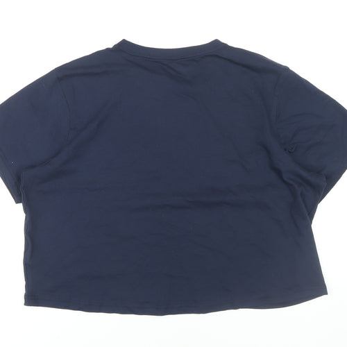 Columbia Women's Blue Basic T-Shirt, Size L