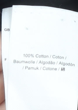 Fred Perry Men's Black Crew Neck T-Shirt, M