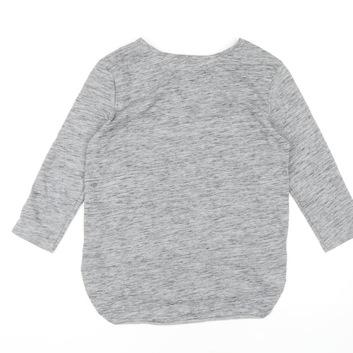 Stradivarius Women's Grey Basic T-Shirt, Size 12