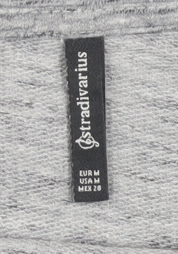 Stradivarius Women's Grey Basic T-Shirt, Size 12