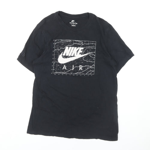 Nike Men's Black Logo Graphic T-Shirt Size L