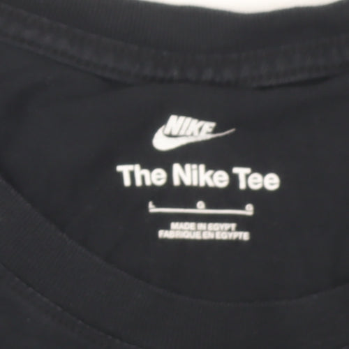 Nike Men's Black Logo Graphic T-Shirt Size L