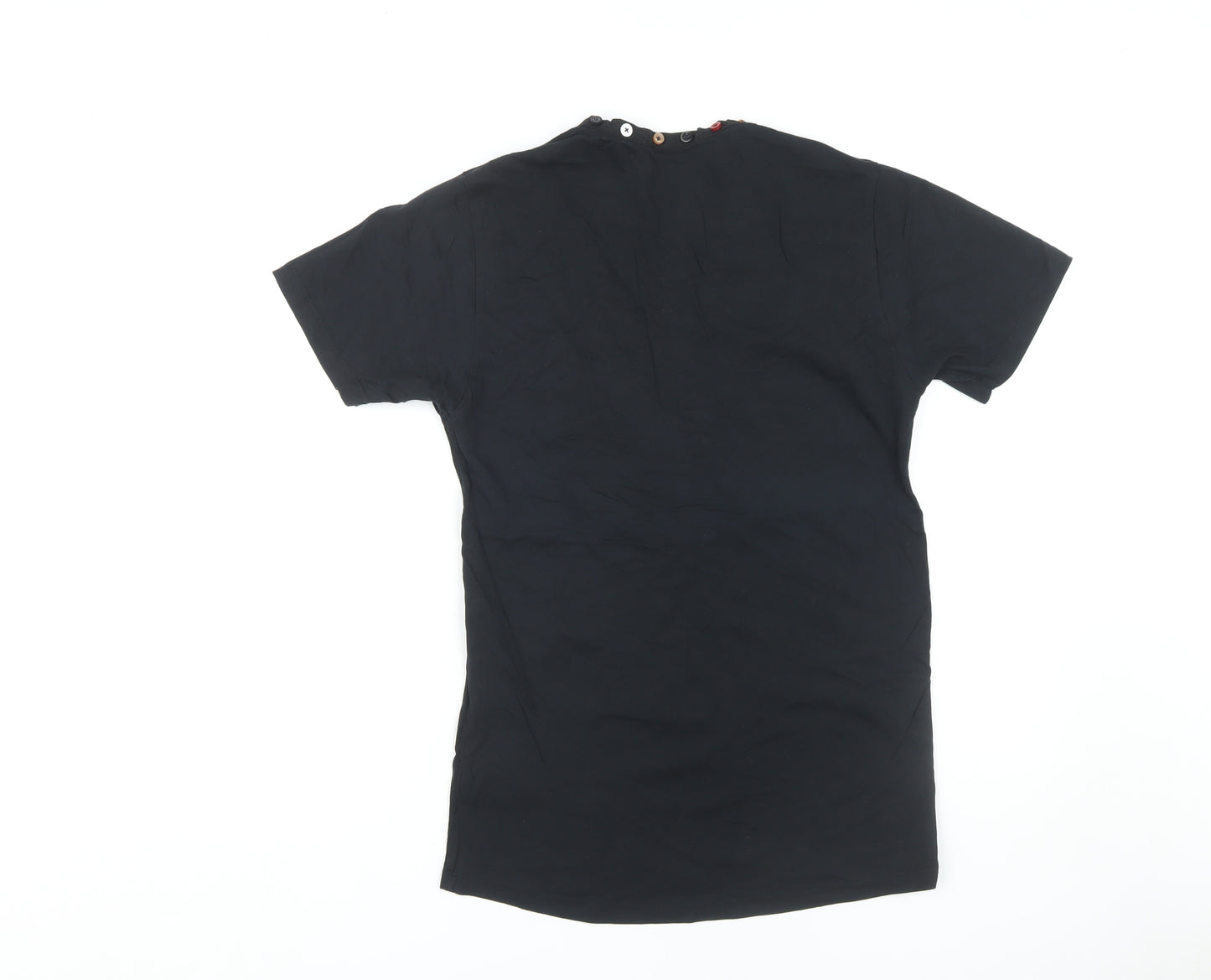 French Connection Unisex Black V-Neck T-Shirt M