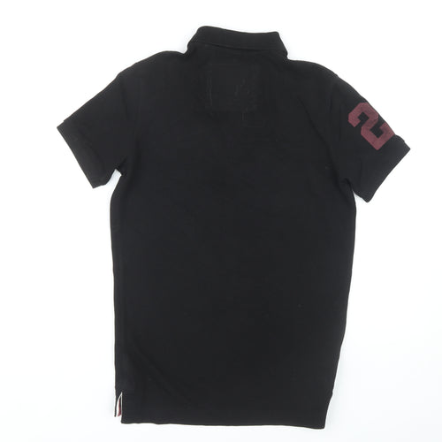 Superdry Men's Black XS University Polo