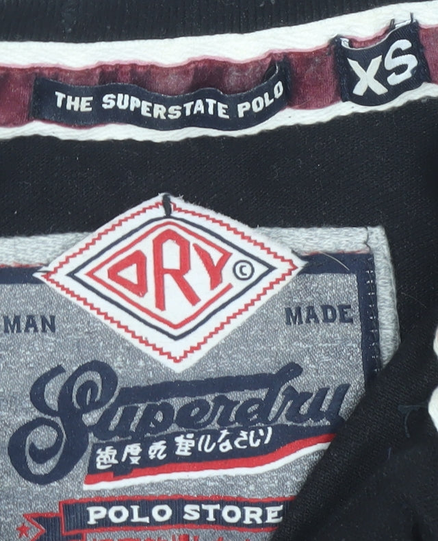 Superdry Men's Black XS University Polo