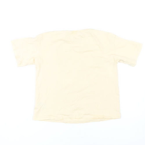 H&M Girls Beige Billie Eilish Graphic T-Shirt 9-10 Years