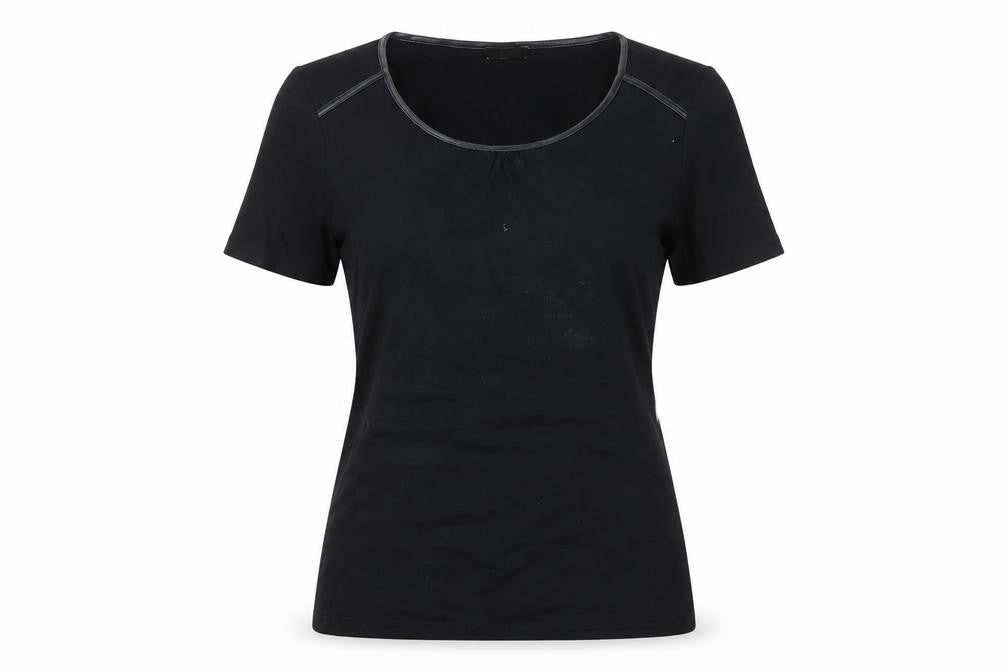 Planet Women's Black M Scoop Neck T-Shirt Casual