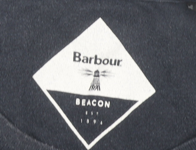 Barbour Black Mens T Shirt Size Small