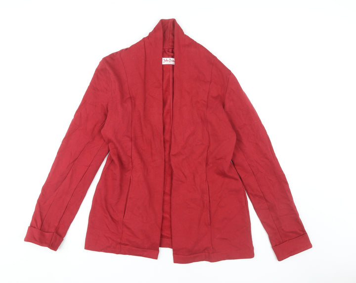 John Baner Women's Red Jacket, Size S, Organic Cotton