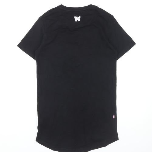 Goodfornothing Unisex Black T-Shirt S, Embroidered