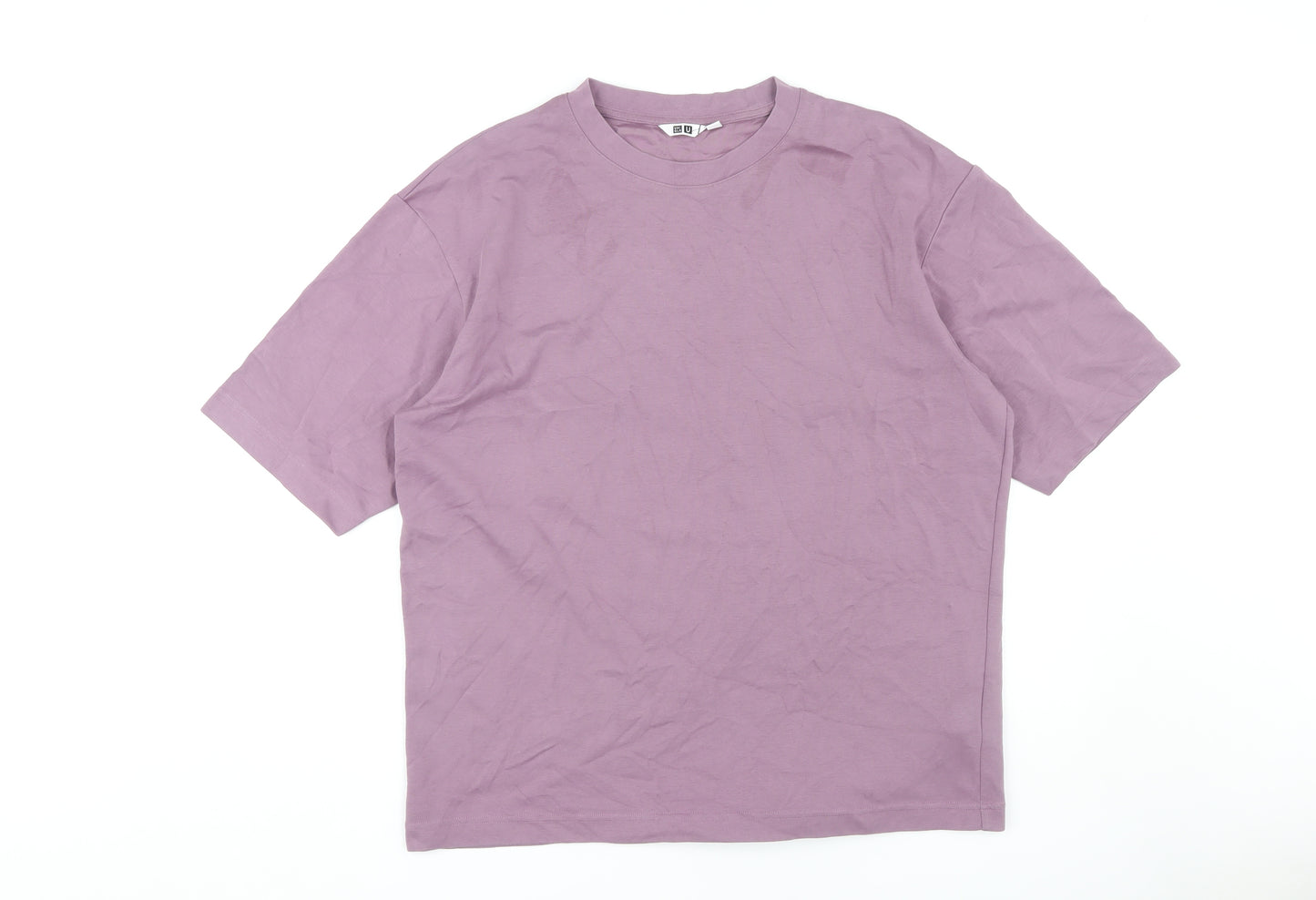 Uniqlo Men's Purple Crew Neck T-Shirt Size L