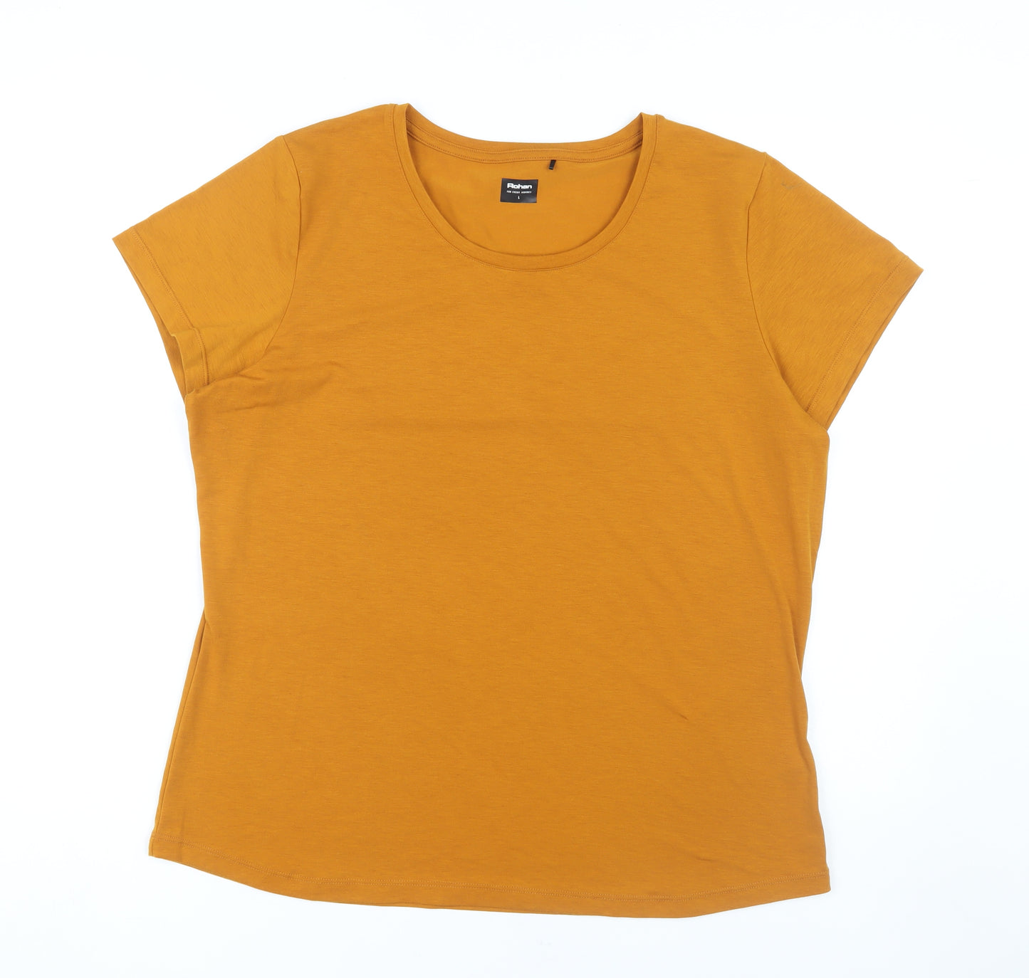 Rohan Women's Yellow Basic T-Shirt L