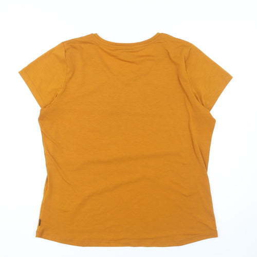 Rohan Women's Yellow Basic T-Shirt L